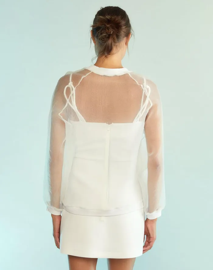 A Breeze Pullover 8211 White Women Cynthia Rowley Tops