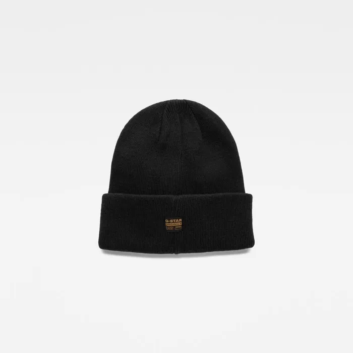 Accessories Men GStar RAW Effo RAW Artwork Long Beanie Dark Black