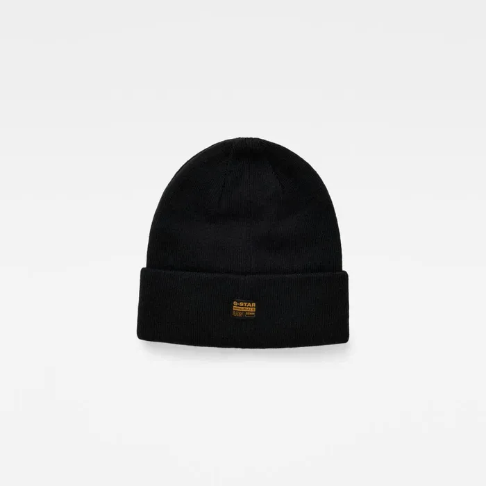 Accessories Men GStar RAW Effo Raw Long Beanie Dark Black