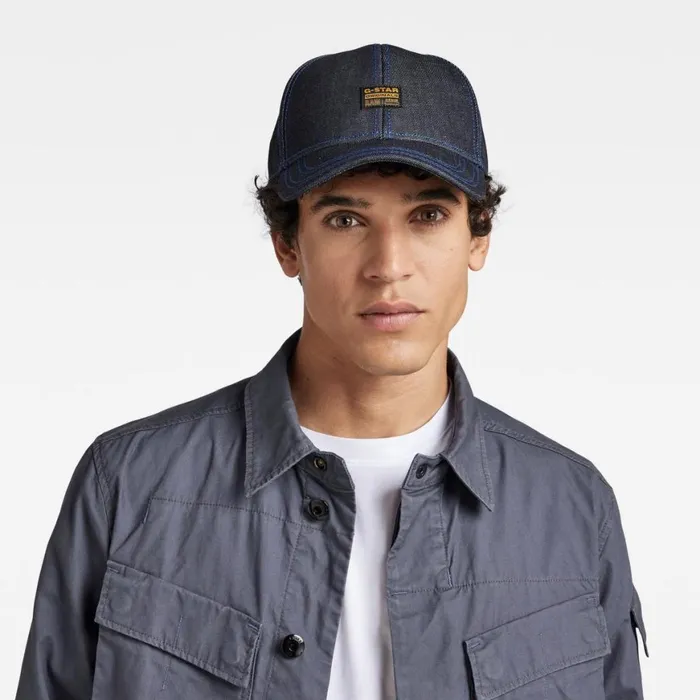 Accessories Men GStar RAW Original Denim Baseball Cap Raw Denim