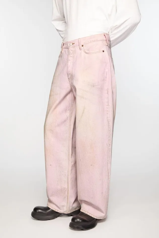 Acne Studios Baggt Fit Jeans 8211 1981M Pale Pink Man Jeans