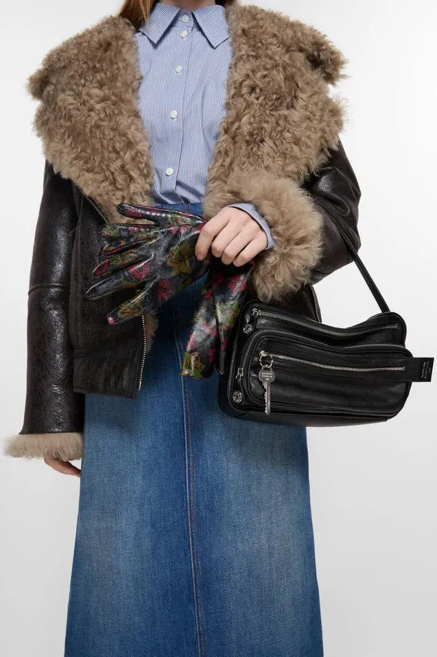 Acne Studios Camero Small Shoulder Bag Black Woman Bags