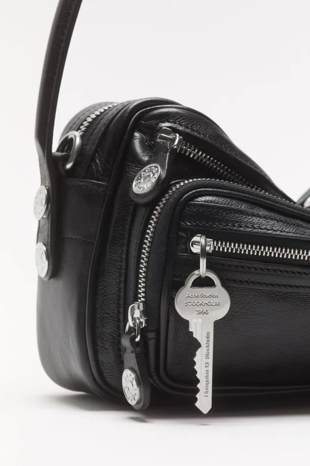Acne Studios Camero Small Shoulder Bag Black Woman Bags