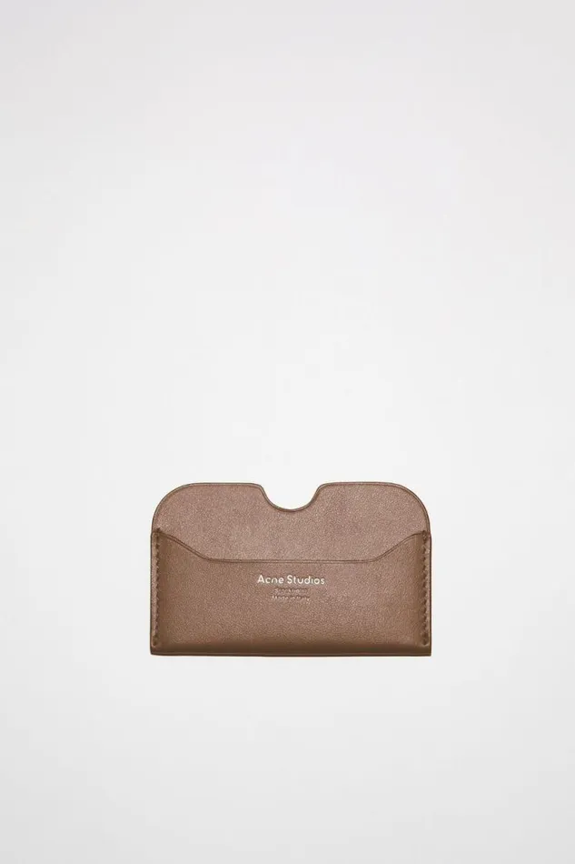 Acne Studios Card Holder Camel Brown Man Small Leather Goods