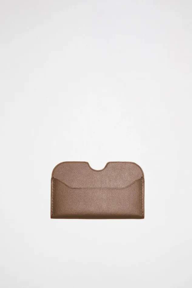 Acne Studios Card Holder Camel Brown Man Small Leather Goods