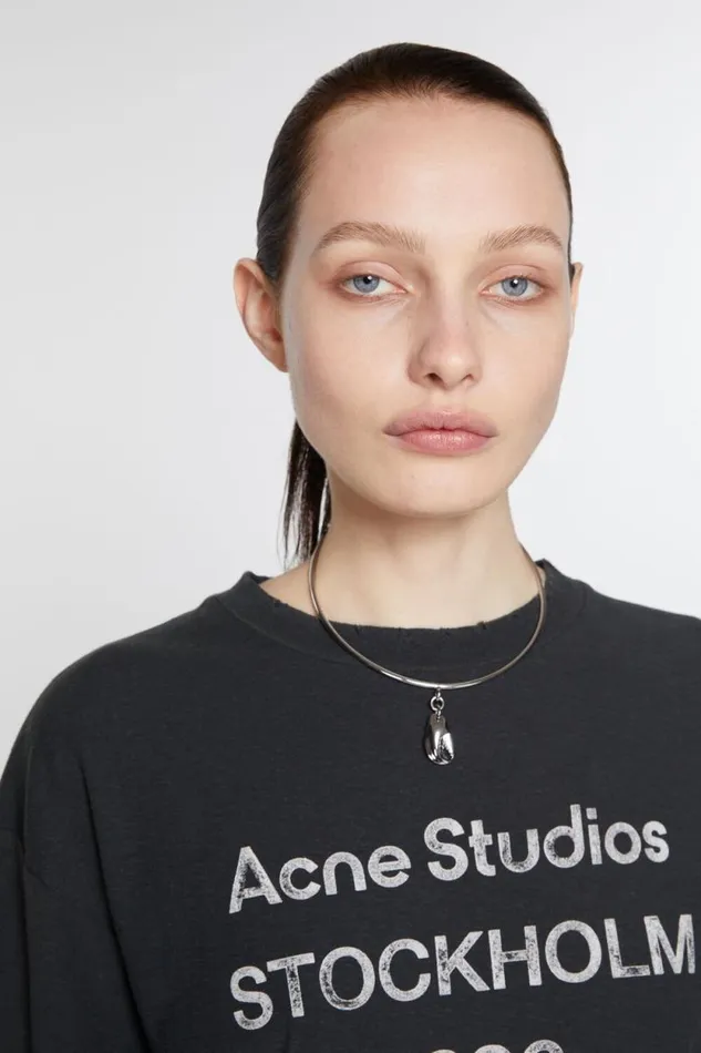Acne Studios Charm Necklace Silver Woman Jewellery