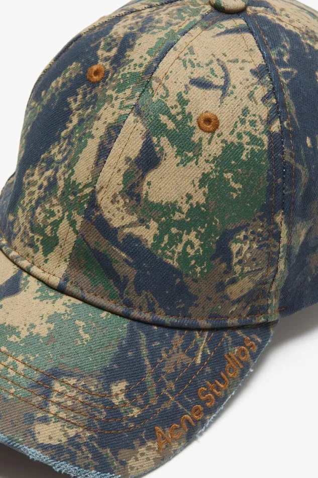 Acne Studios Cotton Ripstop Cap Brown Woman Hats