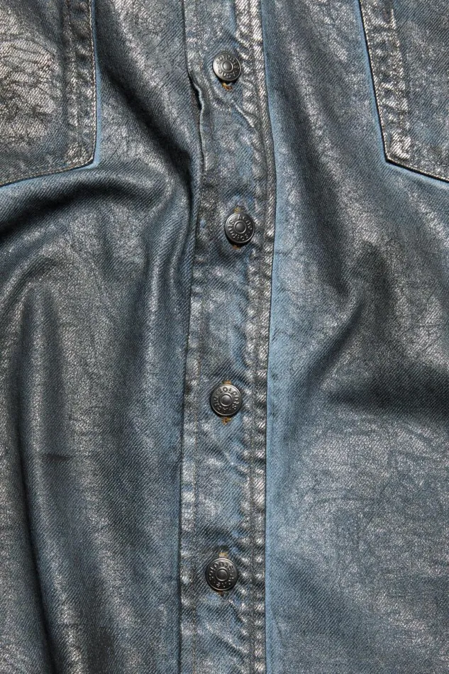 Acne Studios Denim Shirt 8211 Relaxed Fit Silverblue Man Shirts