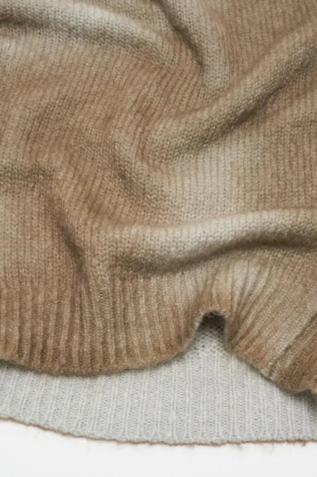 Acne Studios Jumper Sprayed Finish Mushroom Beige Woman Knitwear