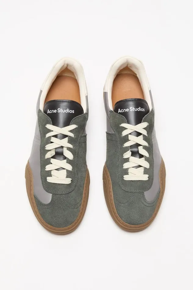 Acne Studios Laceup Sneakers Multi Grey Man Shoes