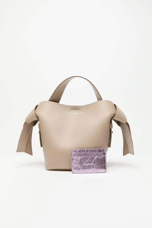 Acne Studios Leather Card Holder Lavender Purple Man Small Leather Goods