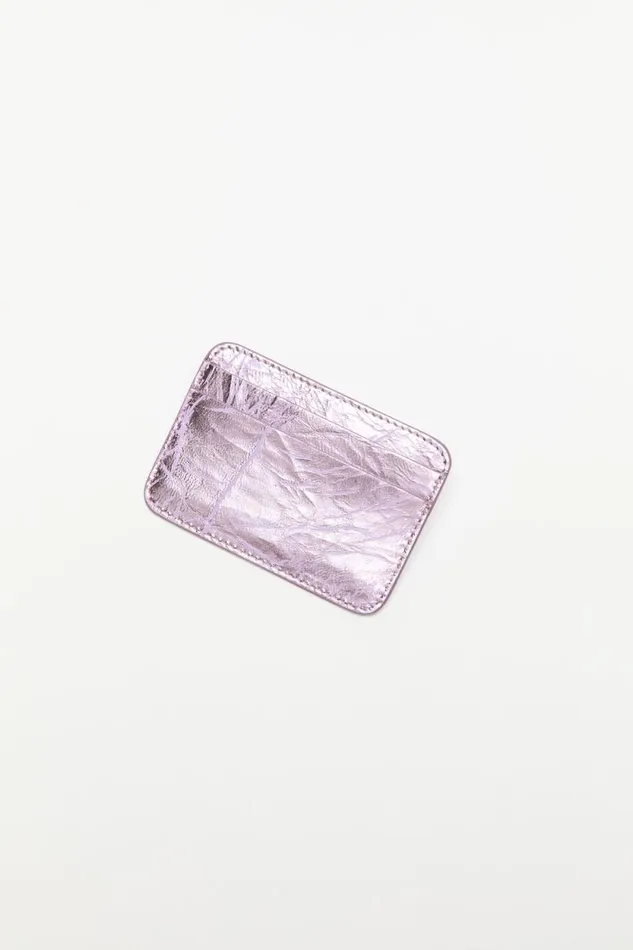 Acne Studios Leather Card Holder Lavender Purple Man Small Leather Goods
