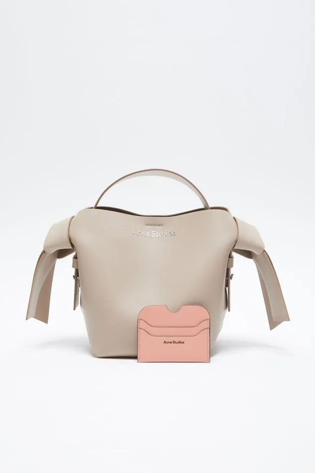 Acne Studios Leather Card Holder Salmon Pink Man Small Leather Goods