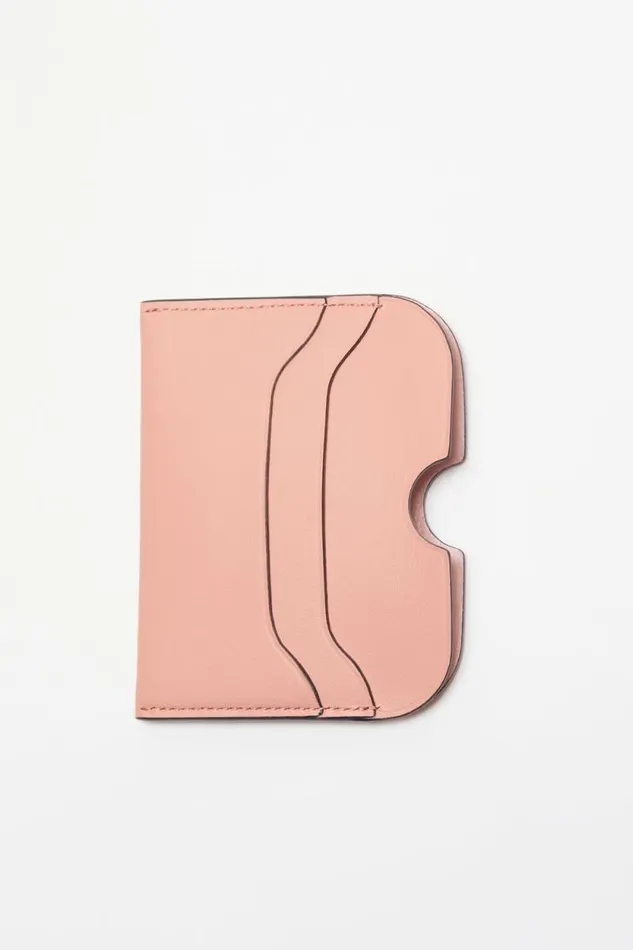 Acne Studios Leather Card Holder Salmon Pink Man Small Leather Goods