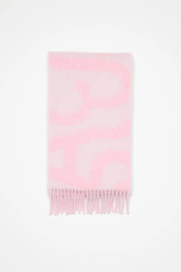 Acne Studios Logo Scarf Pink Man Scarves