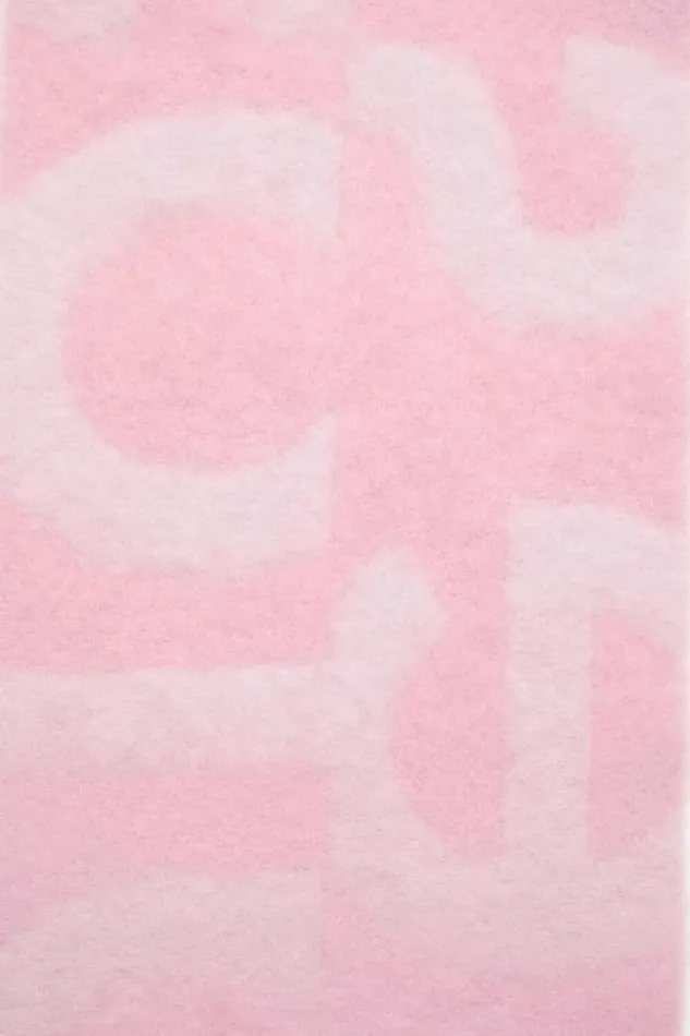 Acne Studios Logo Scarf Pink Man Scarves