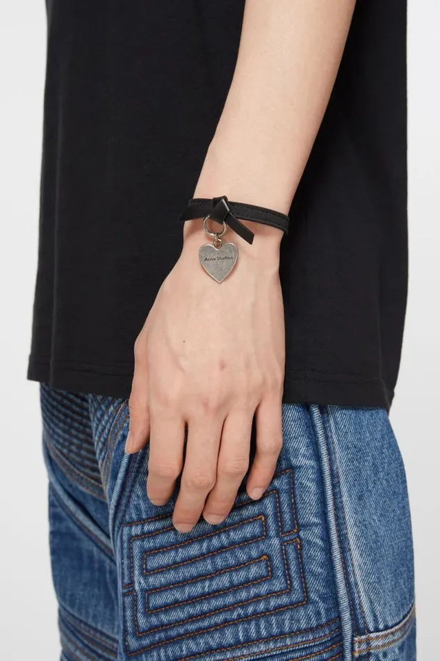 Acne Studios Musubi Charm Bracelet Black Woman Jewellery