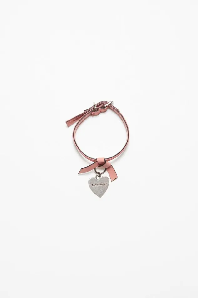 Acne Studios Musubi Charm Bracelet Salmon Pink Man Jewellery