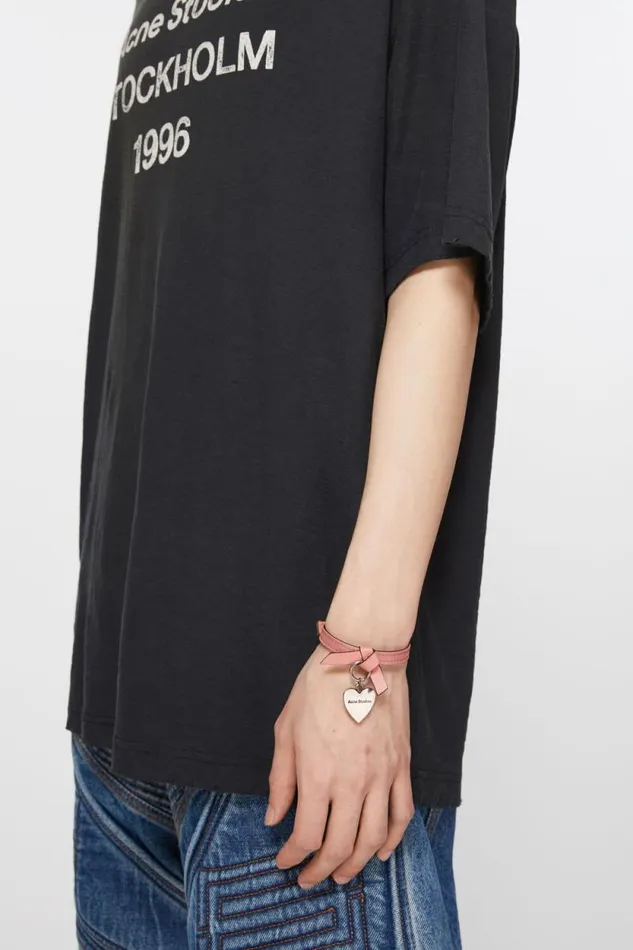 Acne Studios Musubi Charm Bracelet Salmon Pink Man Jewellery