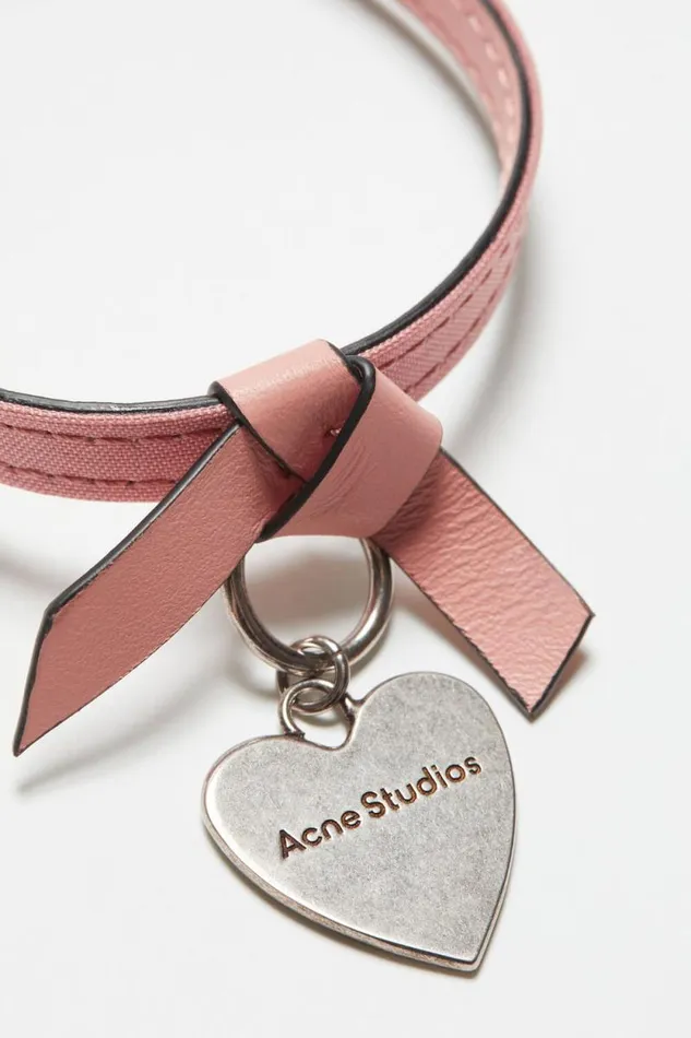 Acne Studios Musubi Charm Bracelet Salmon Pink Man Jewellery