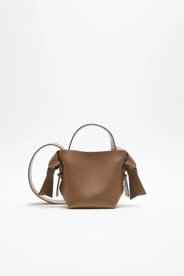 Acne Studios Musubi Micro Tote Camel Brown Woman Bags