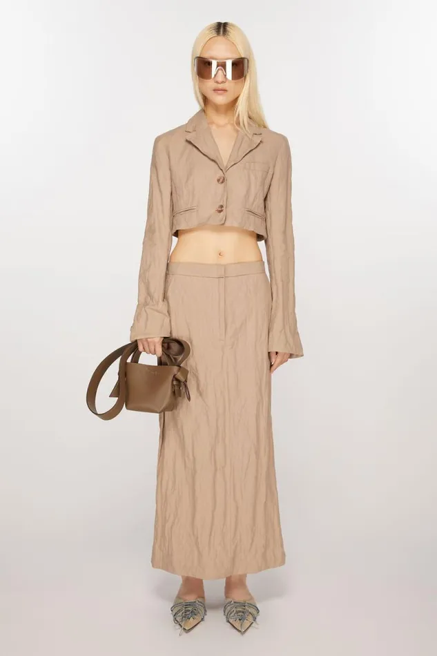 Acne Studios Musubi Micro Tote Camel Brown Woman Bags