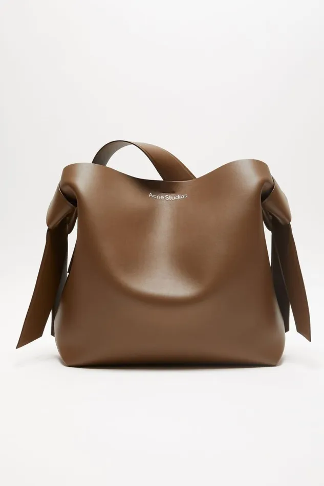 Acne Studios Musubi Midi Shoulder Bag Camel Brown Man Bags