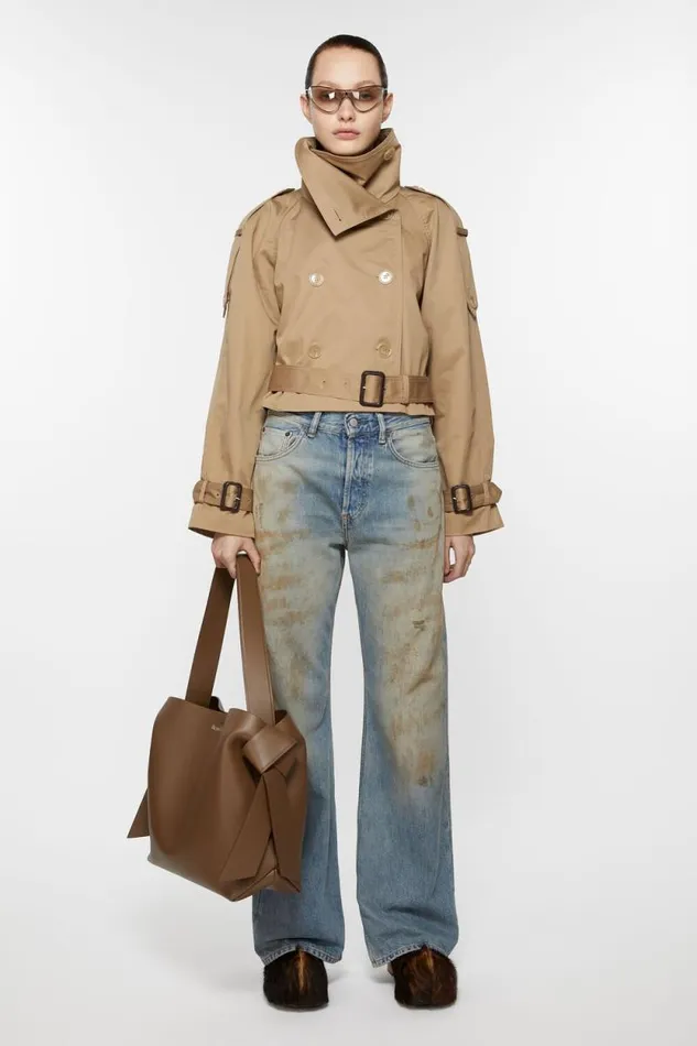 Acne Studios Musubi Midi Shoulder Bag Camel Brown Man Bags