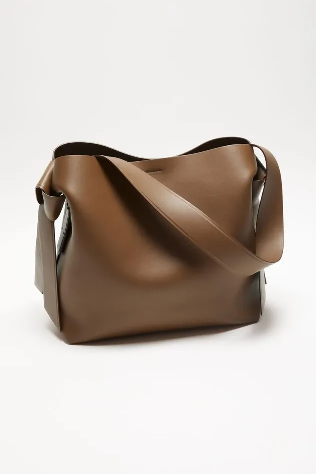 Acne Studios Musubi Midi Shoulder Bag Camel Brown Man Bags