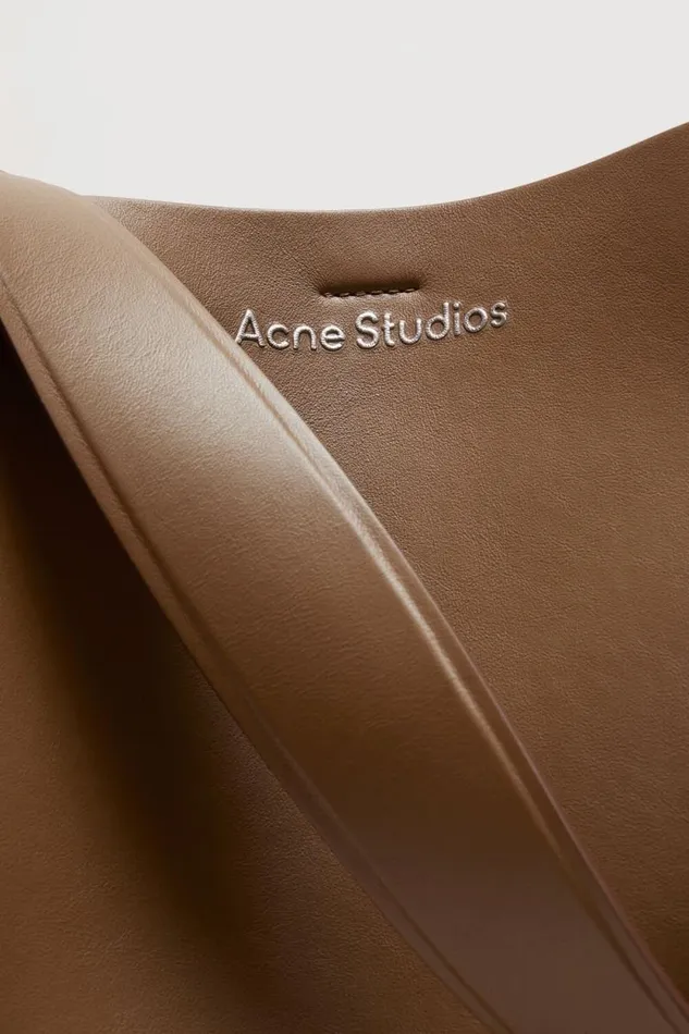 Acne Studios Musubi Midi Shoulder Bag Camel Brown Man Bags