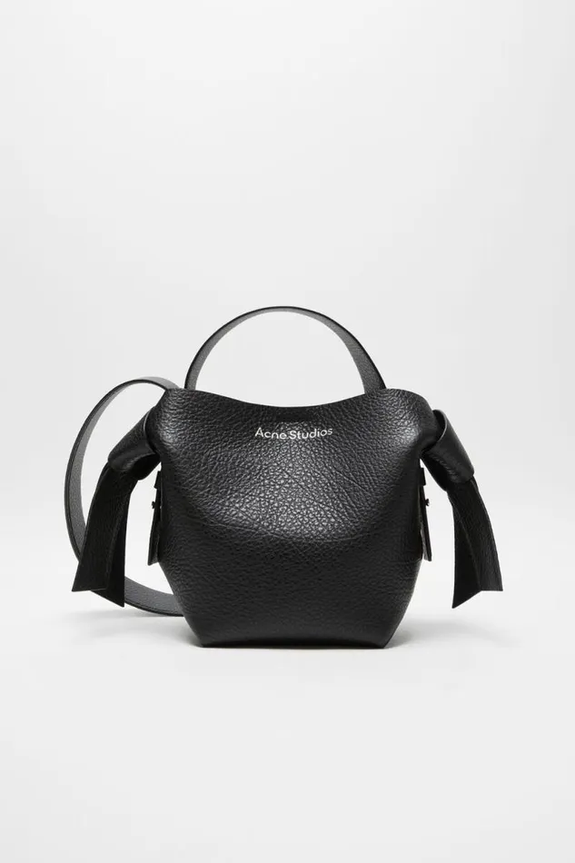 Acne Studios Musubi Mini Shoulder Bag Black Woman Bags