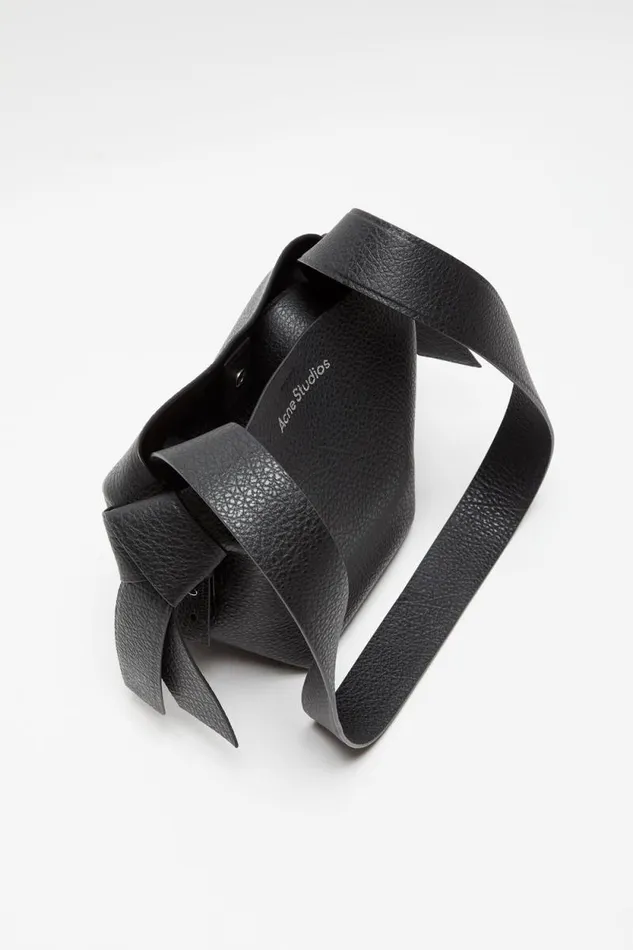 Acne Studios Musubi Mini Shoulder Bag Black Woman Bags