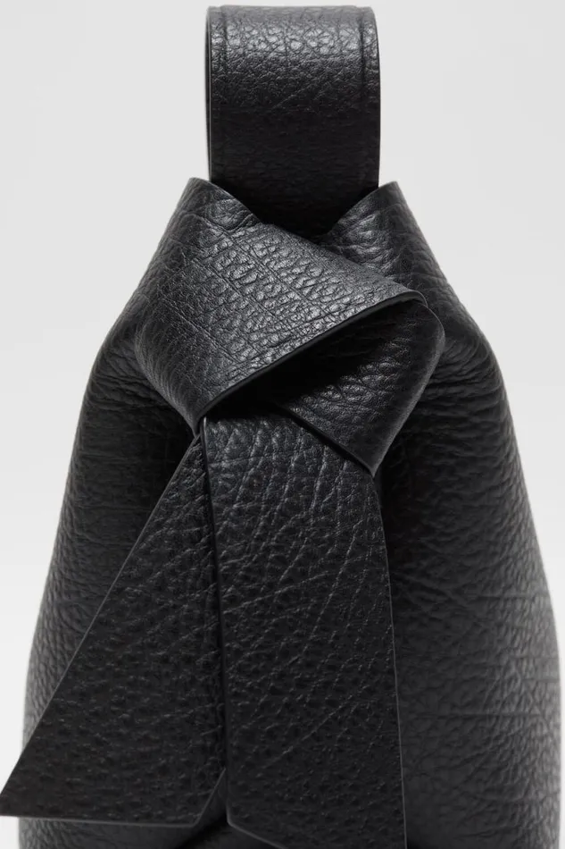 Acne Studios Musubi Mini Shoulder Bag Black Woman Bags