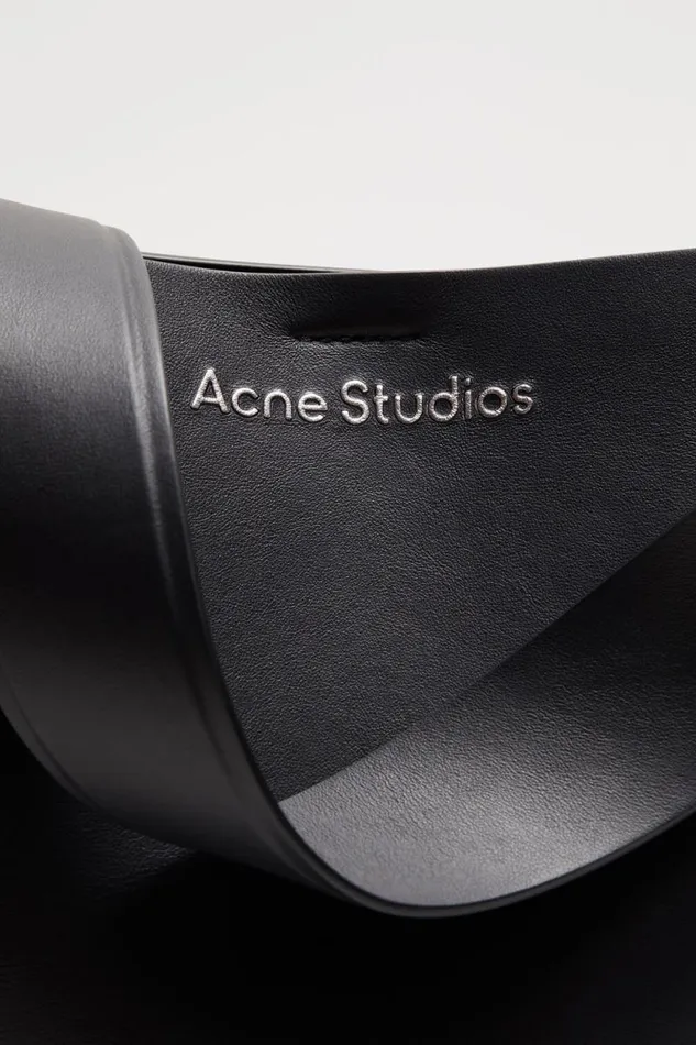 Acne Studios Musubi Mini Shoulder Bag Black Woman Bags