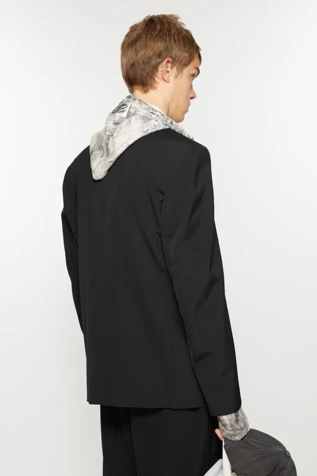 Acne Studios Regular Fit Suit Jacket Black Man Suit Jackets