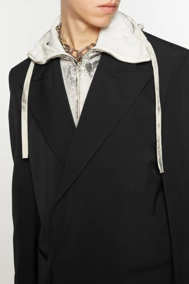 Acne Studios Regular Fit Suit Jacket Black Man Suit Jackets
