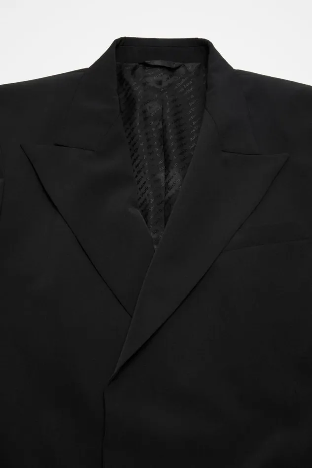 Acne Studios Regular Fit Suit Jacket Black Man Suit Jackets