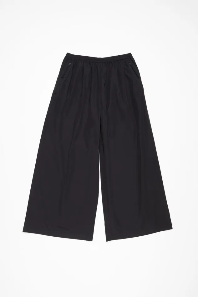 Acne Studios Relaxed Fit Trousers Black Man Trousers