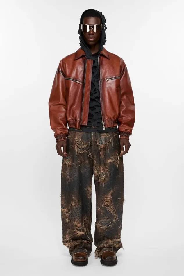 Acne Studios Super Baggy Fit Jeans 8211 2023 Brown Man Jeans