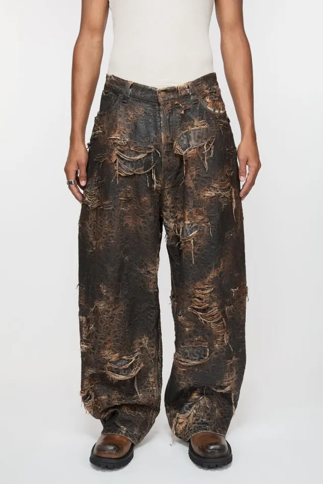 Acne Studios Super Baggy Fit Jeans 8211 2023 Brown Man Jeans
