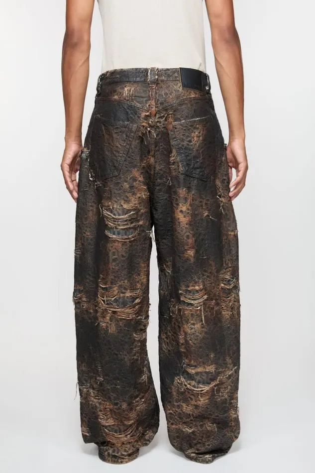 Acne Studios Super Baggy Fit Jeans 8211 2023 Brown Man Jeans