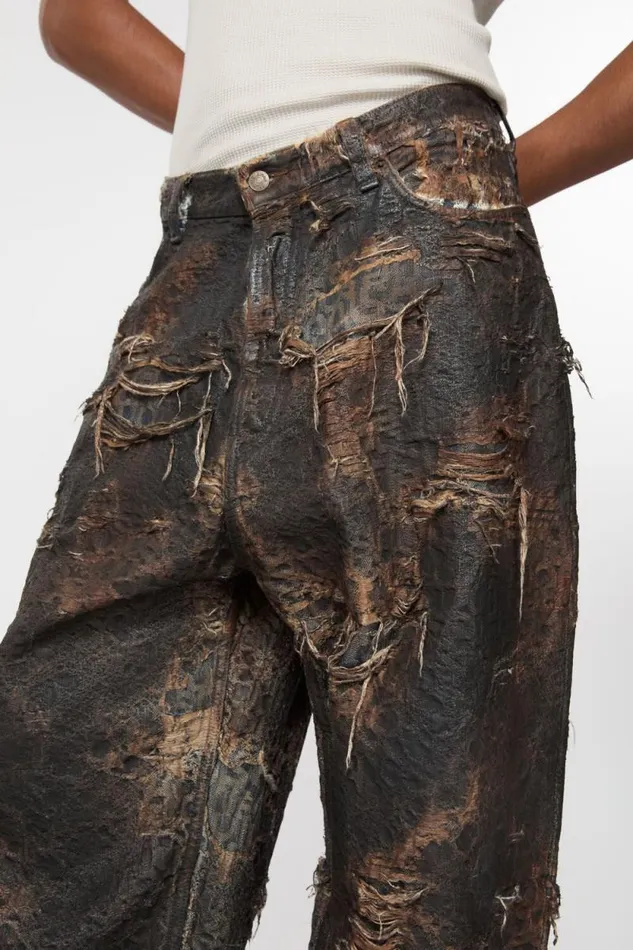 Acne Studios Super Baggy Fit Jeans 8211 2023 Brown Man Jeans