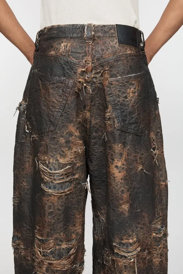 Acne Studios Super Baggy Fit Jeans 8211 2023 Brown Man Jeans