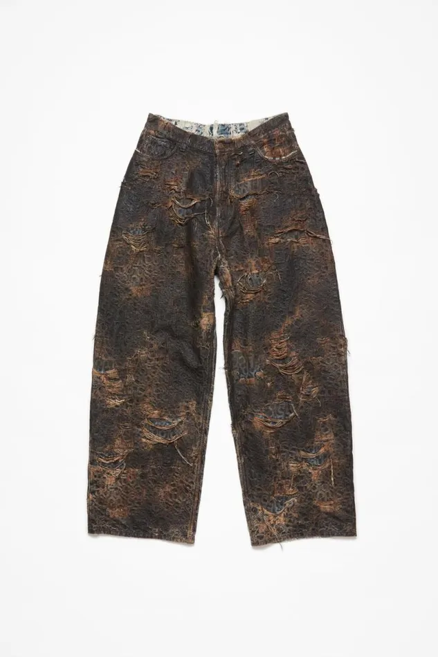 Acne Studios Super Baggy Fit Jeans 8211 2023 Brown Man Jeans