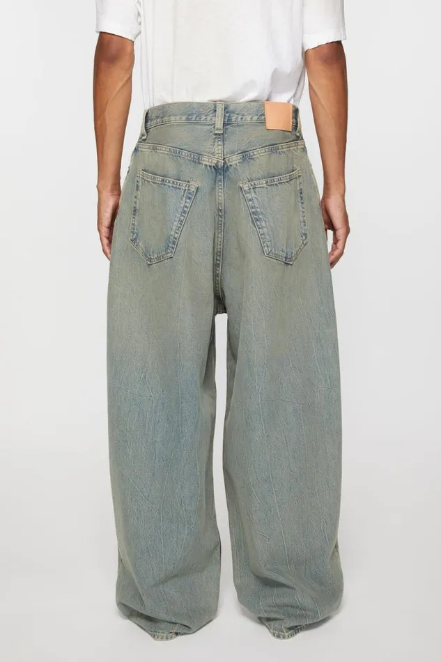 Acne Studios Super Baggy Fit Jeans 8211 2023M Bluebeige Man Jeans
