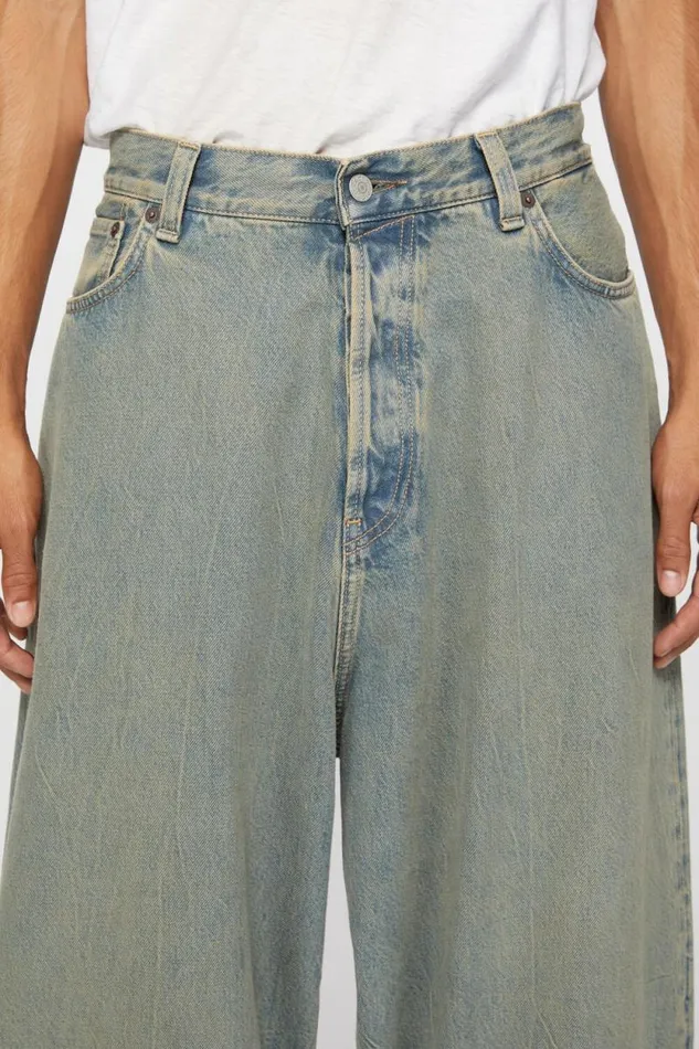 Acne Studios Super Baggy Fit Jeans 8211 2023M Bluebeige Man Jeans