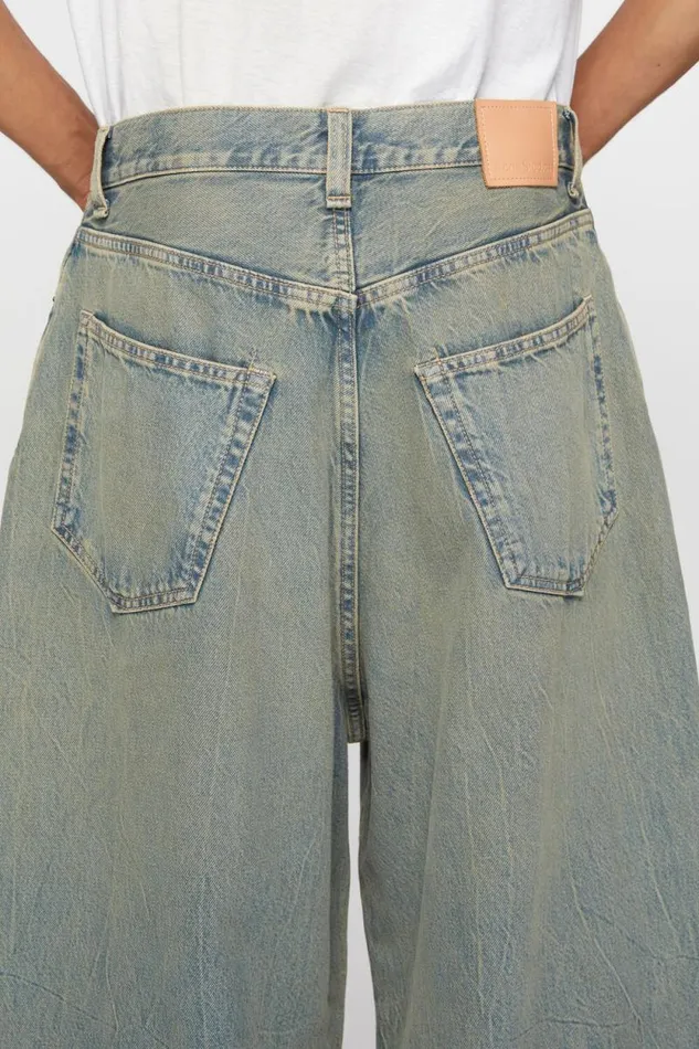 Acne Studios Super Baggy Fit Jeans 8211 2023M Bluebeige Man Jeans