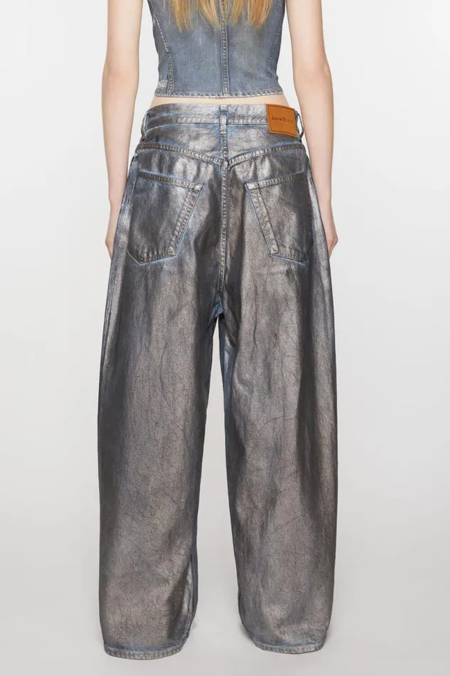 Acne Studios Super Baggy Fit Jeans 8211 2023M Silverblue Woman Jeans