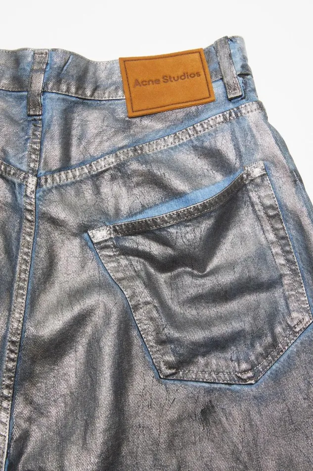 Acne Studios Super Baggy Fit Jeans 8211 2023M Silverblue Woman Jeans
