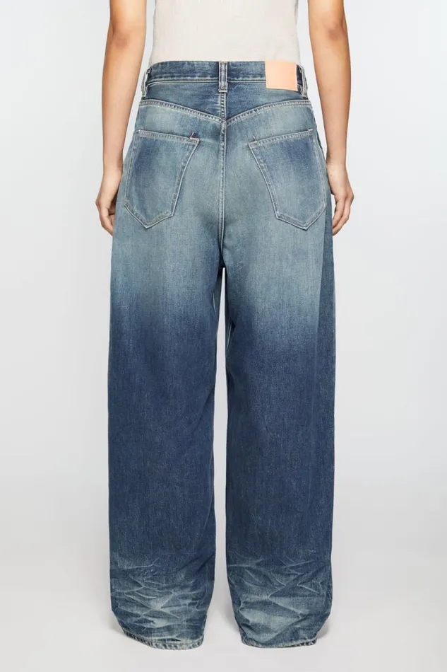 Acne Studios Super Baggy Jeans 8211 2023F Mid Blue Woman Jeans